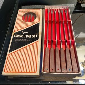 Vintage Fondue Fork Set 12 pieces